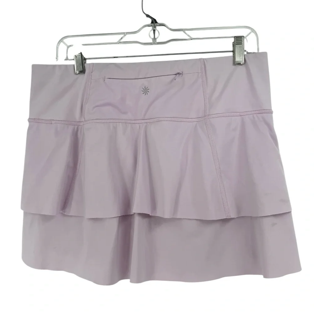 Athleta Momentum Tennis Skort Lavender Purple Built-In Shorts Athletic Skirt M - Picture 4 of 15